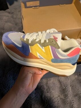 New Balance 5740 Pastel Multicolor Suede & Mesh Sneaker
